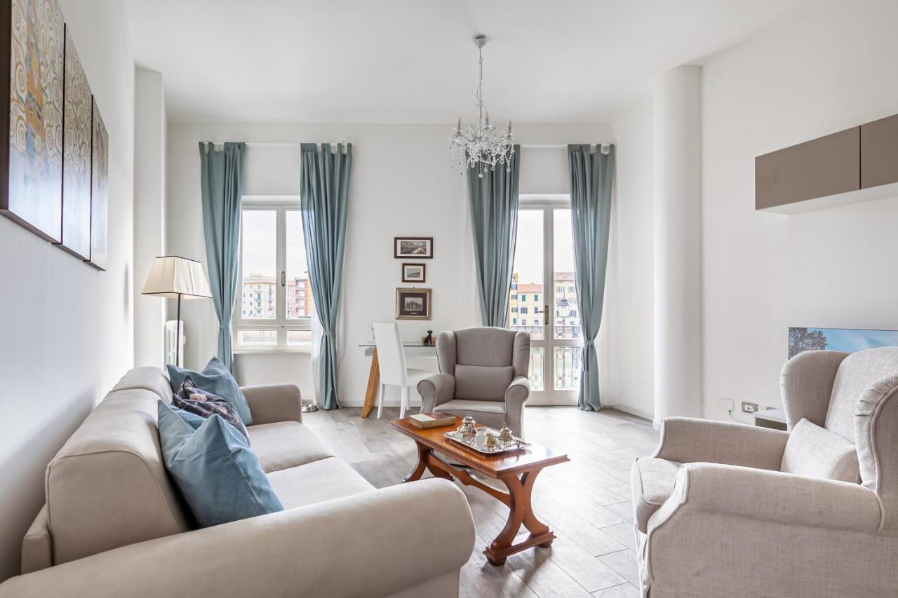 Lungarno Elegant Apartment With Panoramic Balcony 피사 외부 사진
